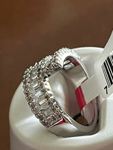 Load image into Gallery viewer, CZ RHODIUM PLATED BAND RING
