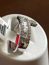 Load image into Gallery viewer, CZ RHODIUM PLATED BAND RING