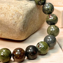 Load image into Gallery viewer, Dragon's Blood & Lava Gemstone Mala Bracelet 10mm (Unisex)