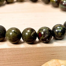 Load image into Gallery viewer, Dragon's Blood & Lava Gemstone Mala Bracelet 10mm (Unisex)