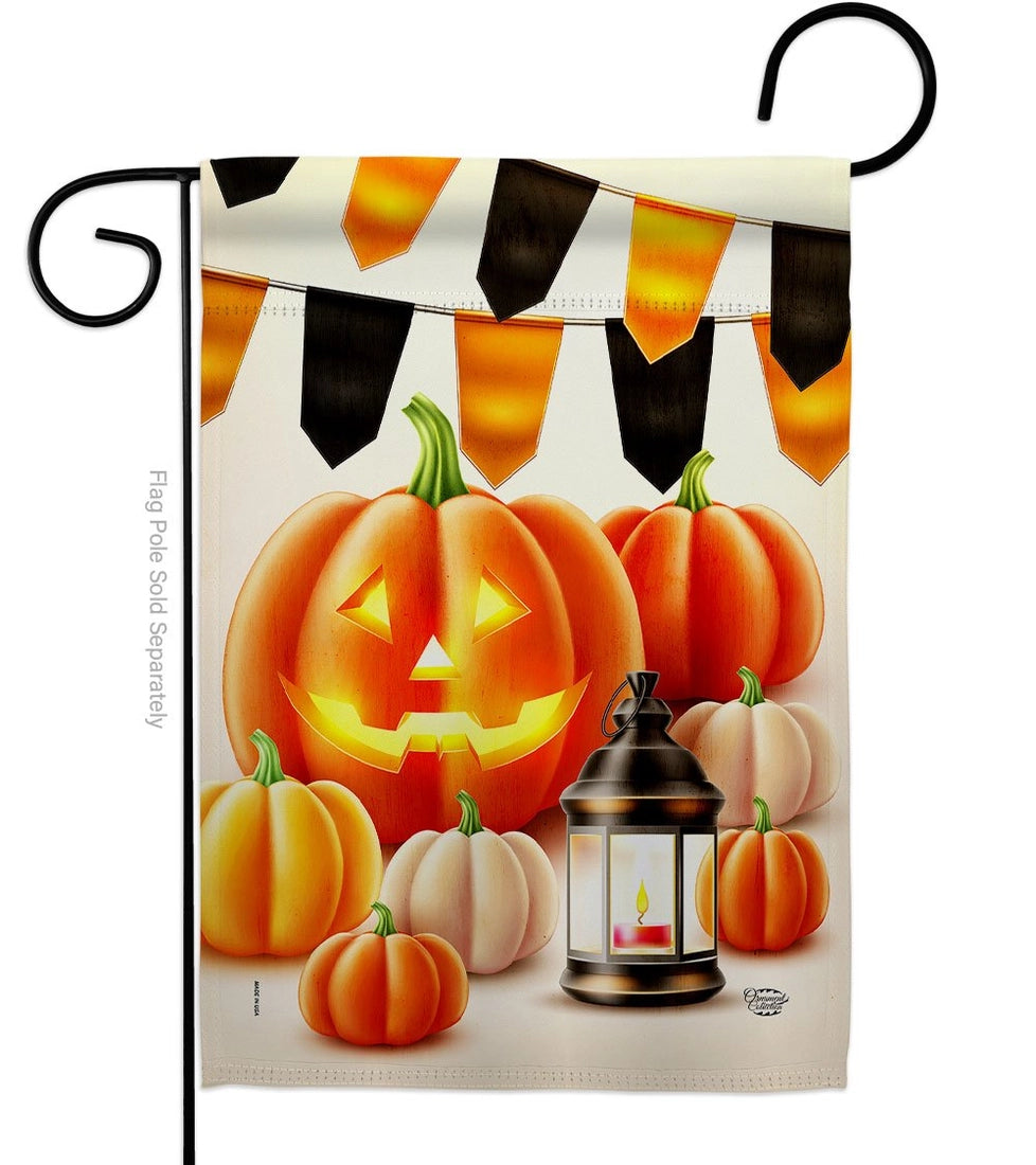 Fall Garden Halloween Lantern Flag 13
