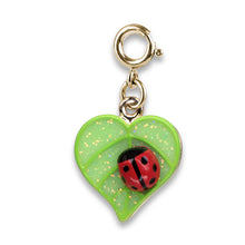 Load image into Gallery viewer, Gold Glitter Little Ladybug Charm
