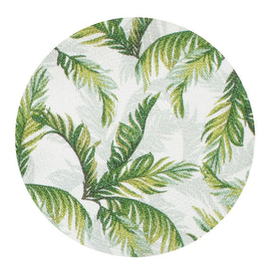 Palm Tree Braided Placemats 14.5" (Sold In Sets of 2)