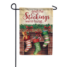 Load image into Gallery viewer, and the Stockings were hung Garden Flag
