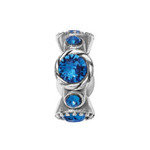 Load image into Gallery viewer, NEW- Brighton Halo Stargazer SAPPHIRE Spacer Bead
