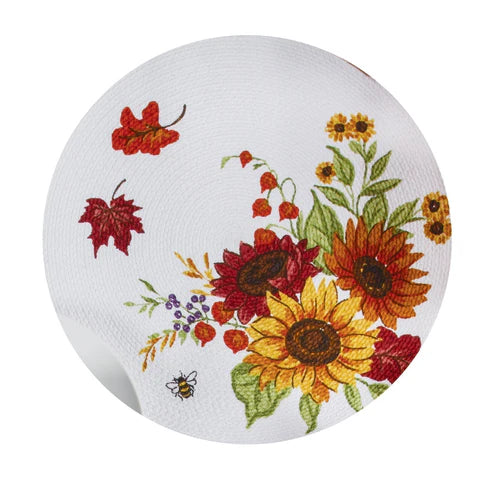 Harvest Sunflowers Round Placemats 14.5