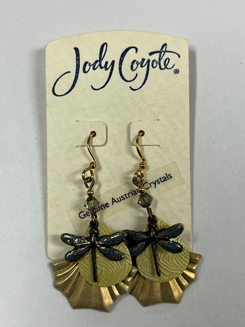 JODY Coyote Dragonfly Earrings