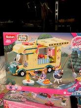 Load image into Gallery viewer, Winter Camping Trailer Building Brick Kit (314 Pcs)
