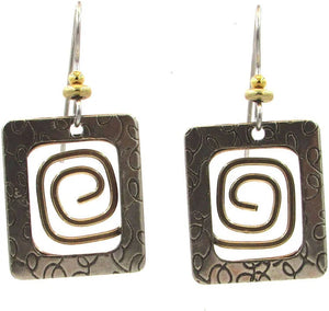 Silver Forest Silver & Gold Dangle Earrings
