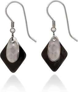 Silver Forest Silver & Black Dangle Earrings