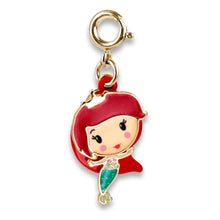 Load image into Gallery viewer, Gold Swivel Ariel Charm
