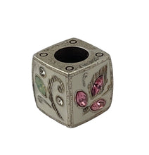 Load image into Gallery viewer, NEW-Brighton Tapestry Taj Aqua Cube Bead
