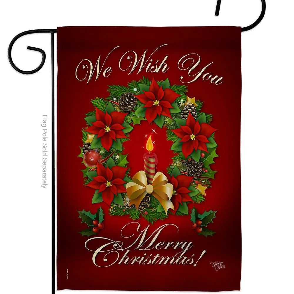 We Wish You a Merry Christmas Garden Flag 12