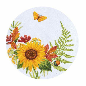 Autumn's Garden 14.5 Braided Placemats (Sold in Sets of 2) Seasonal