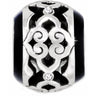 Load image into Gallery viewer, NEW-BRIGHTEN Intrigue Bead Black &amp; Silver
