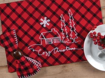 Cozy Christmas Placemats-Sold in Sets of 2