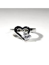 Heart & CZ Ring