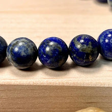 Load image into Gallery viewer, Lapis Lazuli &amp; Lava Gemstone Mala Bracelet 10mm (Unisex)
