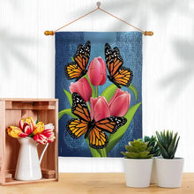 Load image into Gallery viewer, Monarch Butterflies Garden Friends Flag 13 x 18.5

