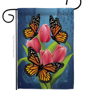 Monarch Butterflies Garden Friends Flag 13 x 18.5
