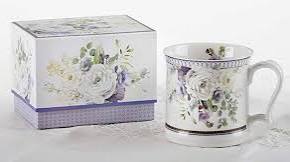 Purple Elegance Porcelain Mug