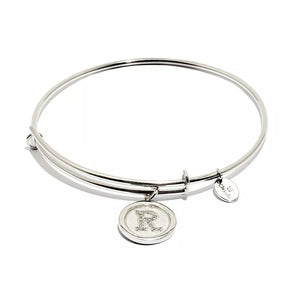 Chrysalis Initial R Rhodium-Plated Expandable Bangle