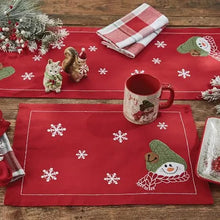 Load image into Gallery viewer, Farmhouse Snowman Placemats
