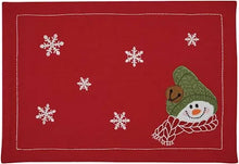 Load image into Gallery viewer, Farmhouse Snowman Placemats
