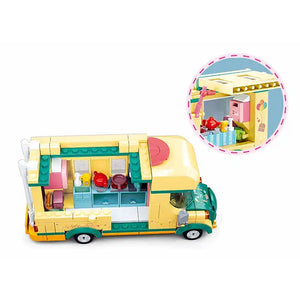 Winter Camping Trailer Building Brick Kit (314 Pcs)