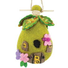 Load image into Gallery viewer, Fairy House Felt Birdhouse
