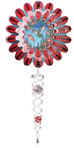 Animated Red Hummingbird 12" Stainless Steel Mini Set Spinner