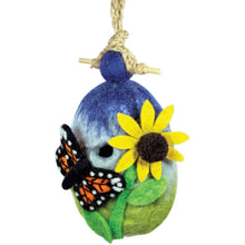 Load image into Gallery viewer, Butterfly Felt Birdhouse
