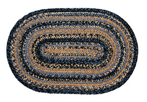 RIVER SHALE 20"x 30" BRAIDED RUG OVAL